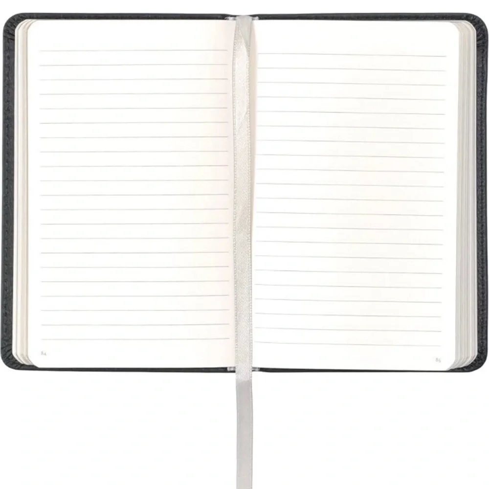 Leatherpress Heritage Collection Tuxedo Black Leather Notebook Journal Grad Gift